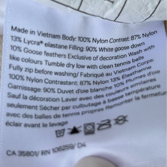 Lululemon Down for a Run Jacket in White Size 6 - Picture 15 of 16